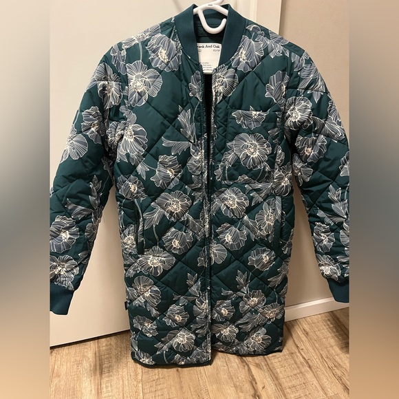 Frank & Oak Skyline Reversible Maxi Bomber Jacket XS EUC - Picture 4 of 5